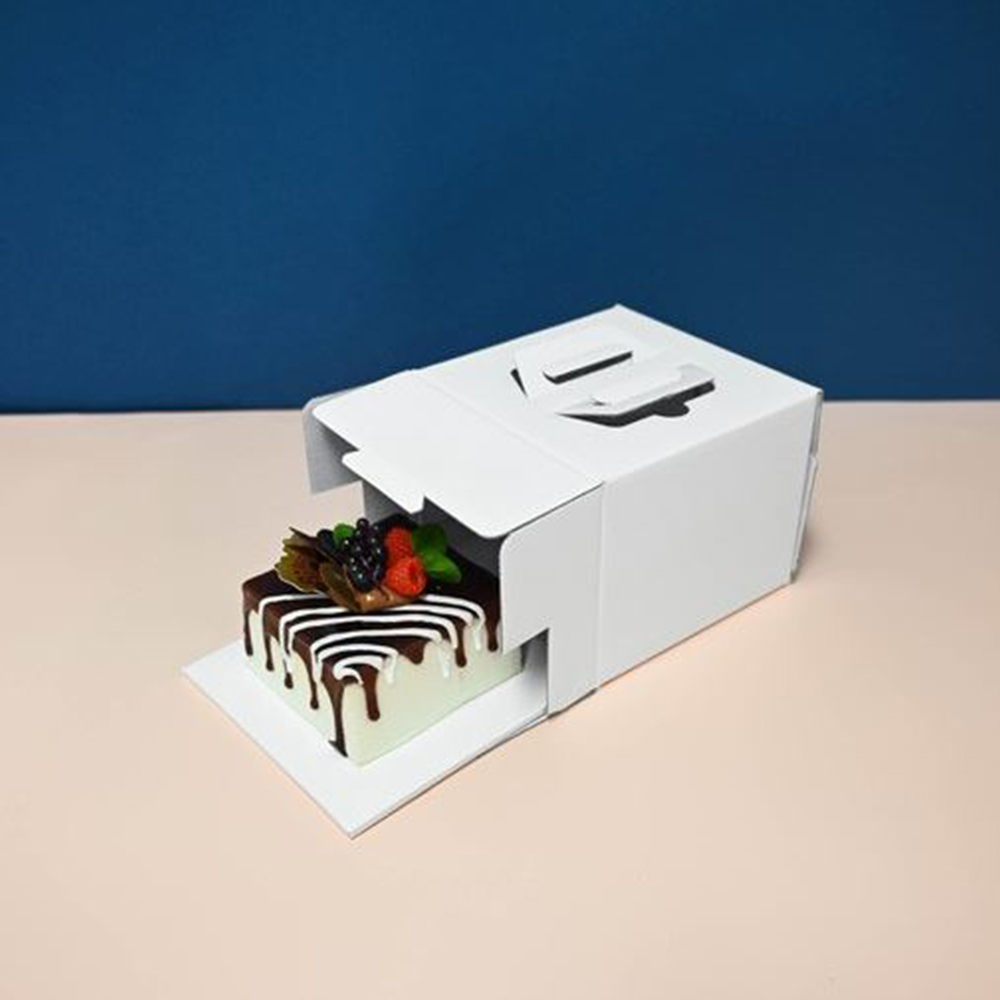 (낱개) 케익박스 (스노우화이트) 미니 (1매) 15x15x12cm