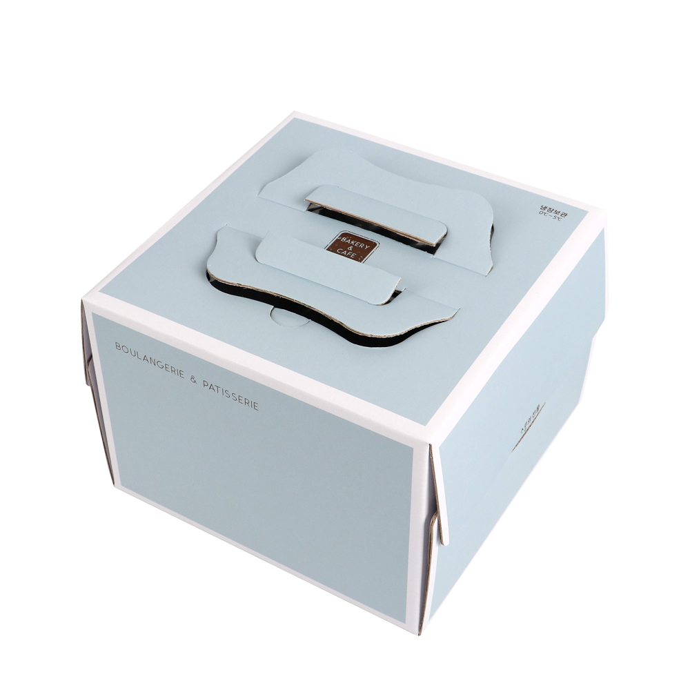 (25개묶음) 사랑의선물 1호 민트(210×210×150(H)mm) /케익박스/케익상자/하판미포함