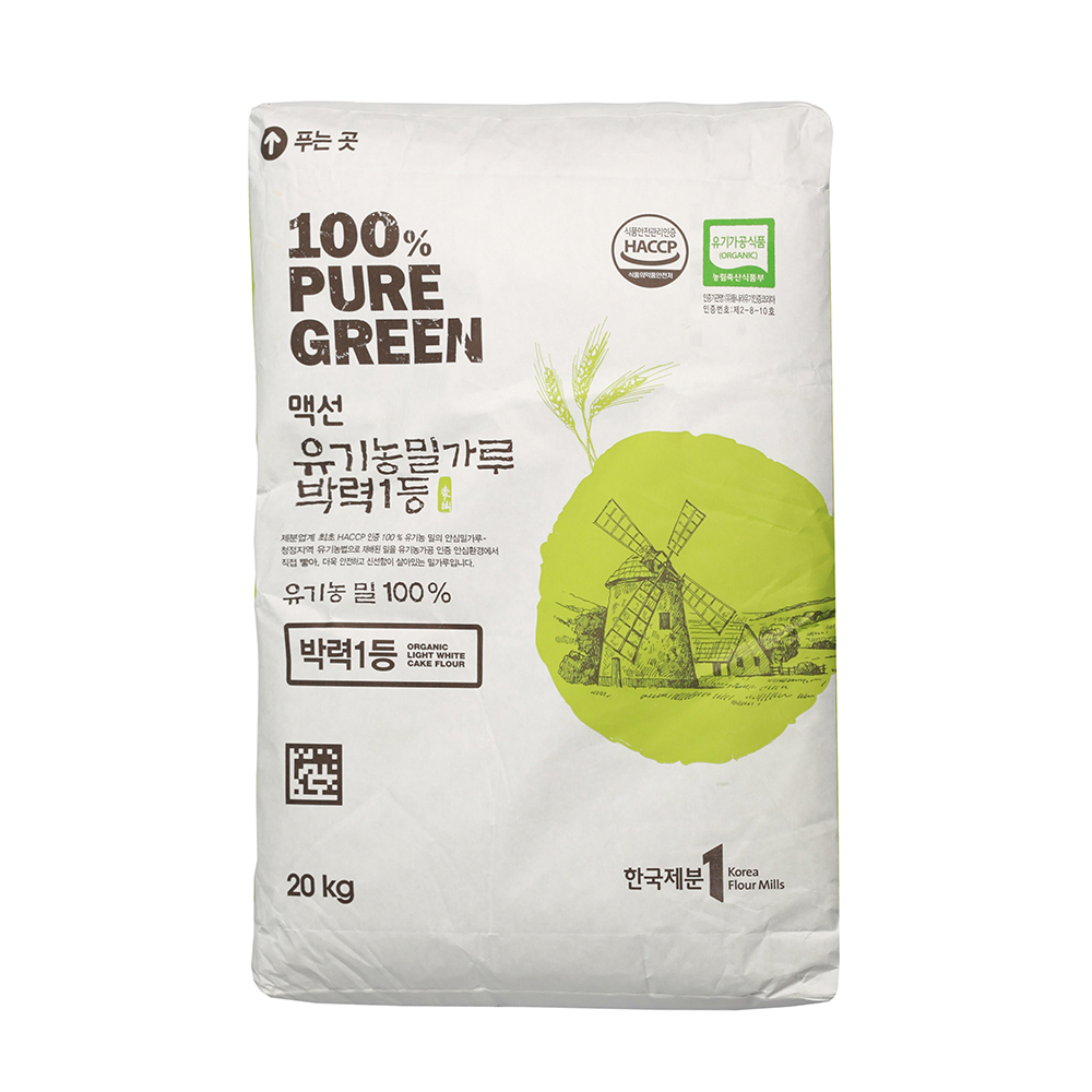 맥선 유기농 밀가루 박력1등급 20kg