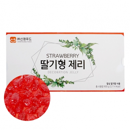 (1박스) 신영 딸기형제리 300g×3봉 /데코용젤리