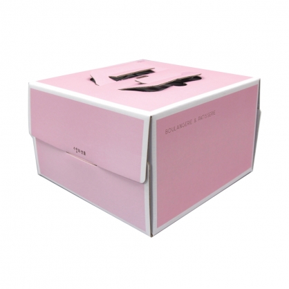 [25개묶음] 사랑의선물 핑크 (2호) 케익박스 /케익상자/하판미포함
