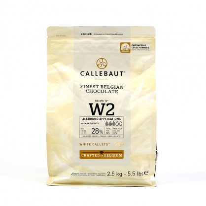 칼리바우트 화이트 초콜릿 W2(28%) 2.5kg (벨기에) /칼레 초콜릿 화이트