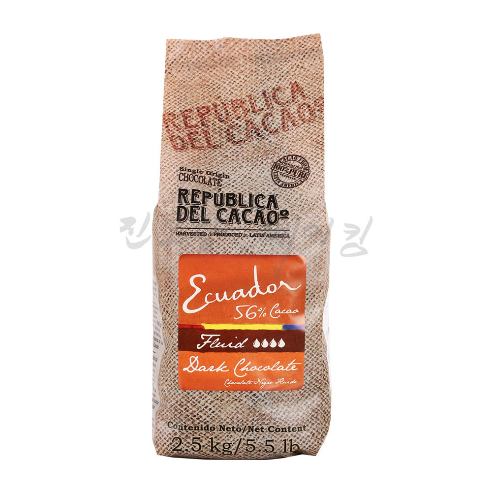 [발송지연] 에콰도르 카카오 다크초콜릿 56% Fluid 2.5kg
